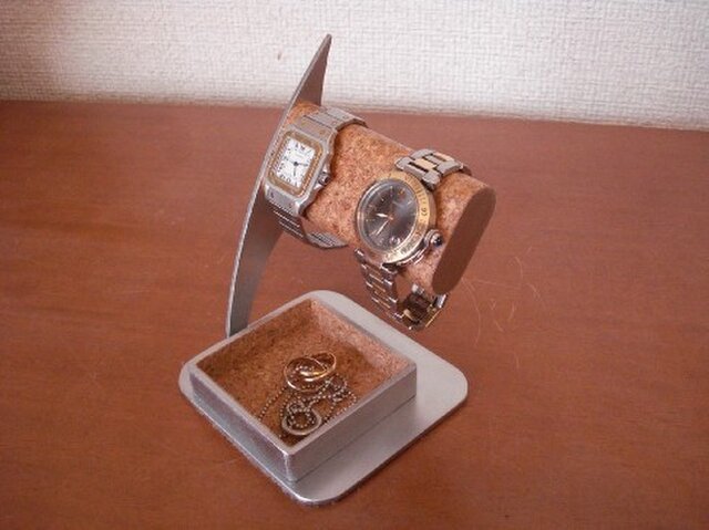 ウォッチスタンド　だ円パイプ2本掛け腕時計スタンド | iichi ハンドメイド・クラフト作品・手仕事品の通販