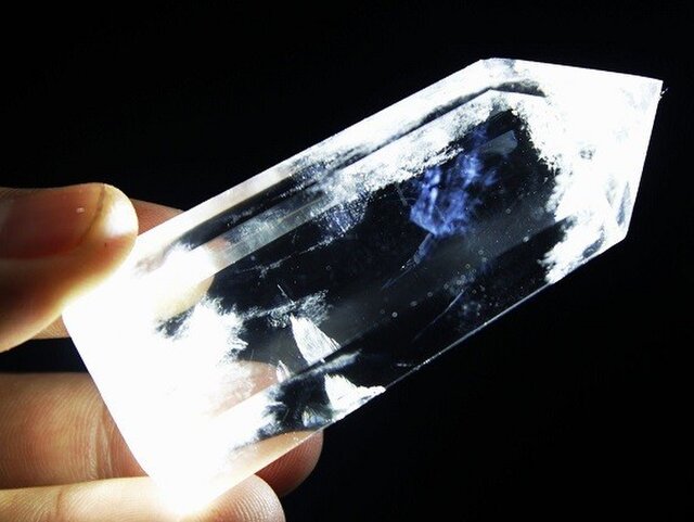 風水　縁起物　水晶　クリアクォーツ　台付　置物　2点まとめて　C　8196 EsuonHappiness 水晶 クリスタル クォーツ 天然 研磨ポイント 5