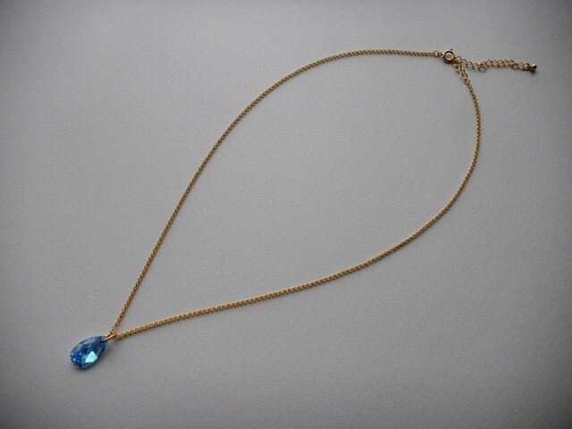 スワロフスキー ネックレス ～アクアマリン オーロラ～ | iichi