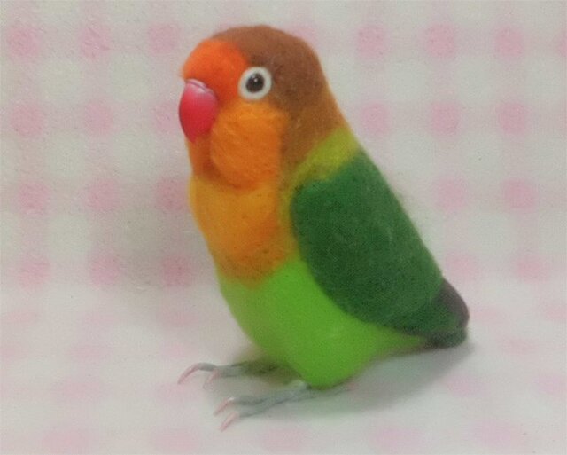 ルリコシボタンインコさん インコ 鳥 手作り - おもちゃ