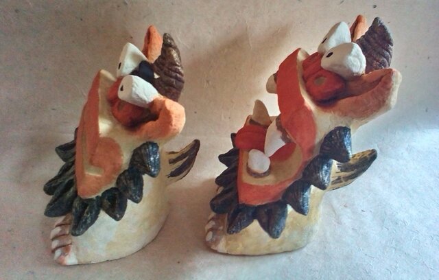 漆喰シーサー（d） | iichi 日々の暮らしを心地よくするハンドメイド