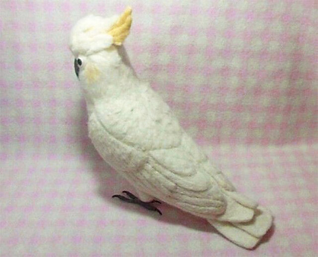 ほぼリアルサイズ♪ コバタン(コキサカオウム・キバタンに変更可能) 羊毛フェルト | iichi ハンドメイド・クラフト作品・手仕事品の通販 ほぼリアルサイズ♪ コバタン(コキサカオウム・キバタンに変更可能) 羊毛フェルト | iichi ハンドメイド・クラフト作品・手仕事品の通販