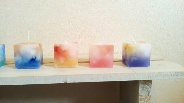 【再販】cube candle set キューブキャンドルセットの画像1枚目