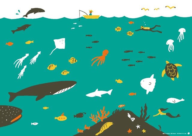 ポスター「海」の画像1枚目