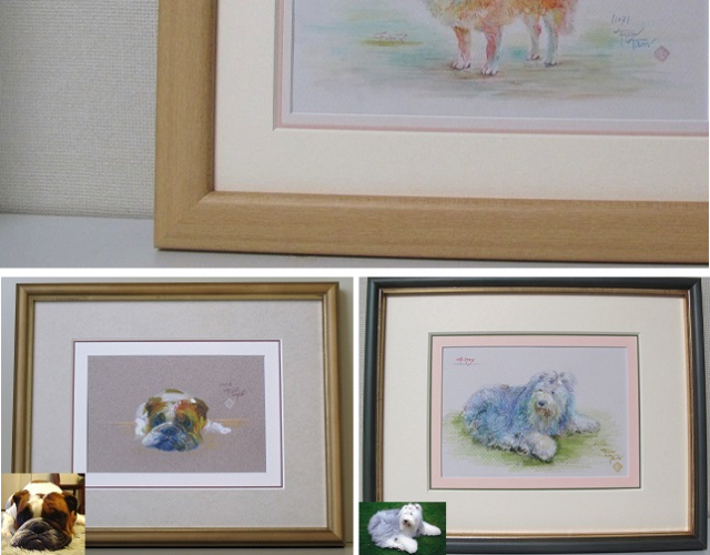 ペットの肖像画 ペットの肖像画 水彩画（インチ判）オーダーメイド | iichi 日々の