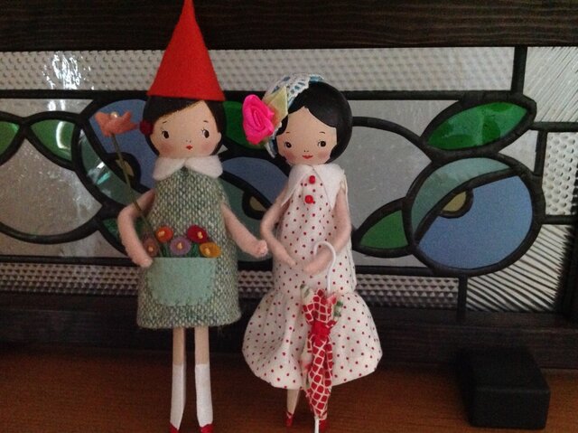 ペグドール　極小　ピンク　人形　アンティーク　ミニチュア ペグドール 極小 ピンク 人形 アンティーク ミニチュア