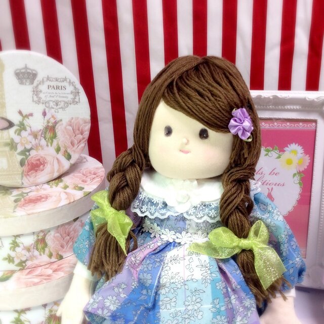 布人形　女の子＜リバティ①＞AkoDoll#16-020