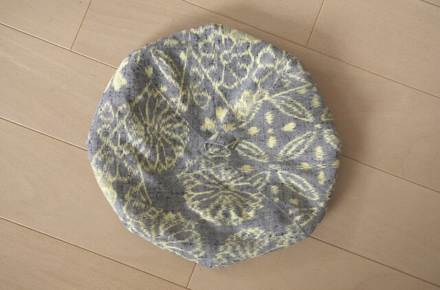 紬のベレー帽 グレー MLサイズ | iichi 日々の暮らしを心地よくする