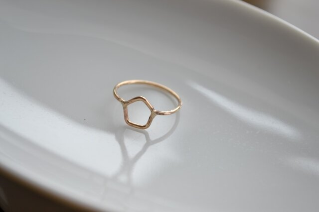 【k14gf】simple ring【受注製作】の画像1枚目