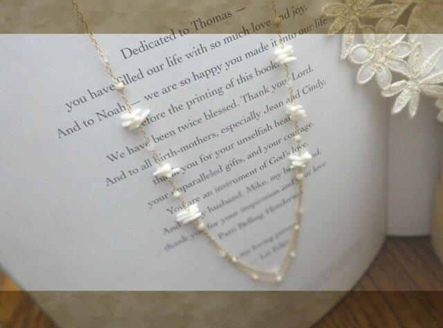 白珊瑚 ・・Necklace・・の画像1枚目