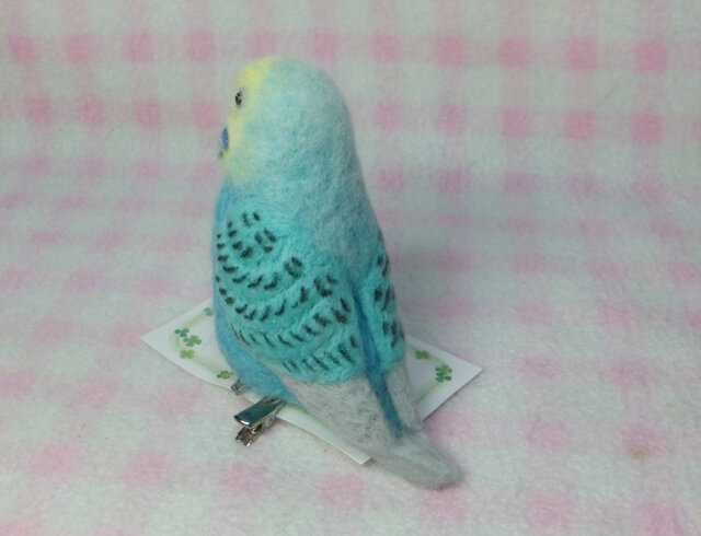 インコ柄ブルーグレー ハンドメイド - 小動物用品