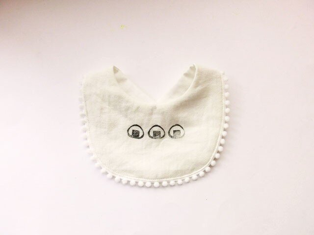 リネンとオーガニックコットンで作ったおにぎりスタイの画像1枚目