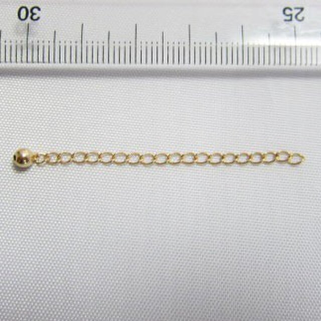 新品★未使用★アジャスター 5cm・玉付 K18★の画像1枚目