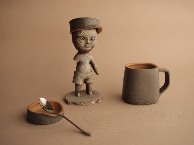CUP & CAP Middle size カップ&キャップ ミドルサイズ (ダークグレー)の画像1枚目