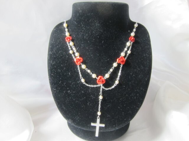 タウジャンロザリオ風ネックレス タウジャンロザリオ風ネックレス タウ