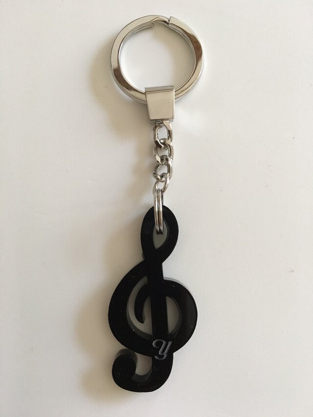 アクリルト音記号 キーチャームの画像1枚目