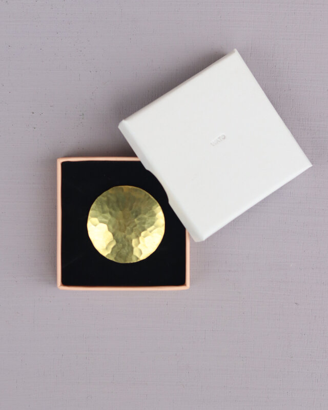 満月ヘアゴム　[ 真鍮素地 ]