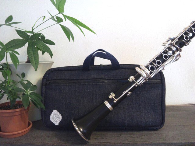 ヤマハ用／手作りクラリネットケースカバー／デニム生地 | iichi 日々