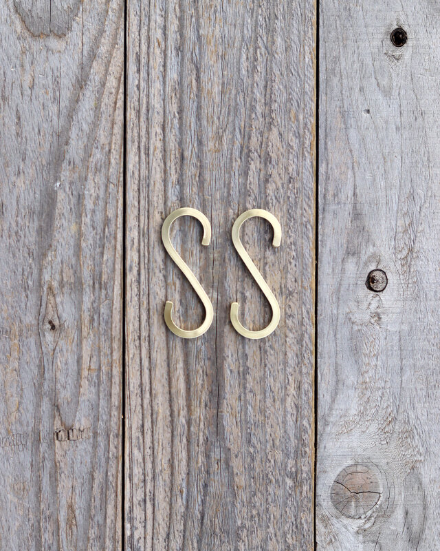 真鍮のSカン　小　2コセット