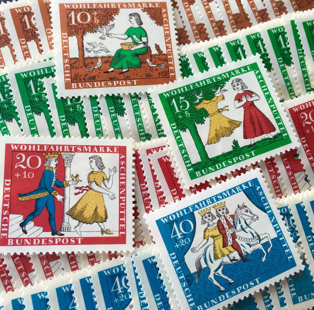 ちいさなartmuseum№042 germanystamp(ちいさなフレーム付き)の画像1枚目