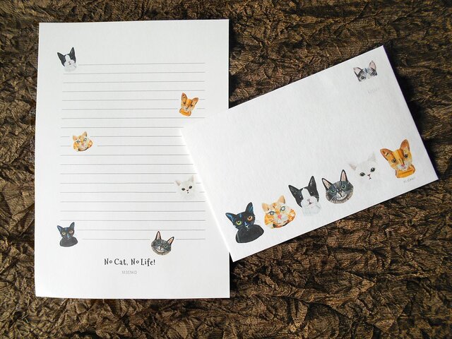レターセット「No Cat,No Life!」の画像1枚目