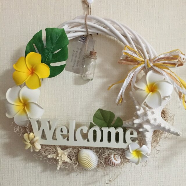 プルメリアとコブヒトデの'Welcome' L1