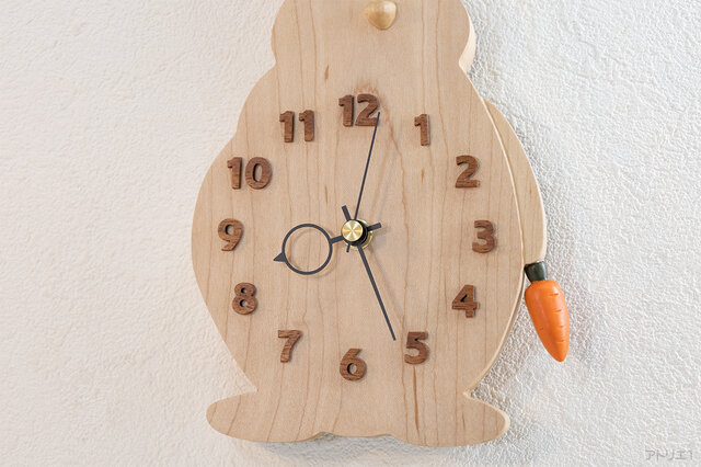 ドイツ製掛け時計素晴らしい木材です　クオーツ it-6401ceb04cff8-1200.jpg