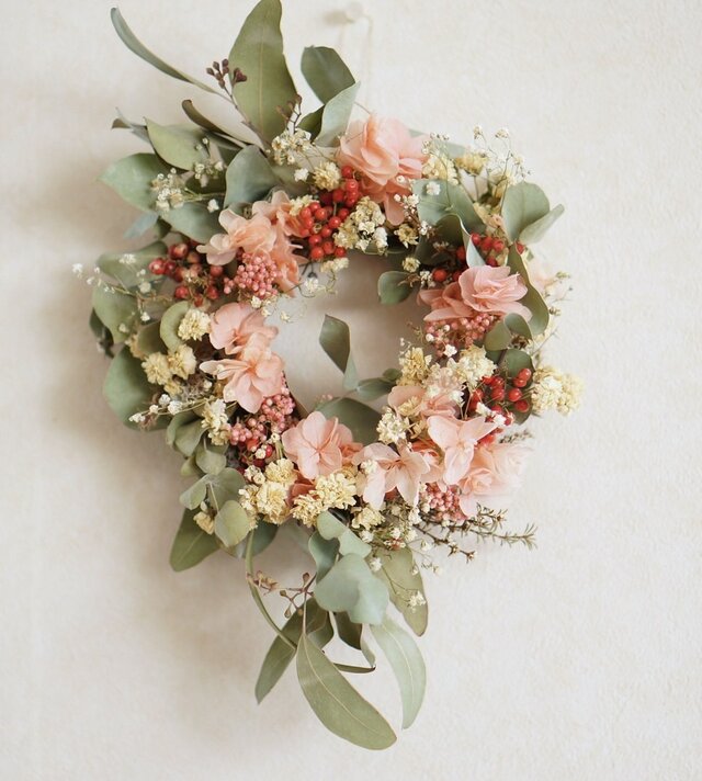 pink wreathの画像1枚目