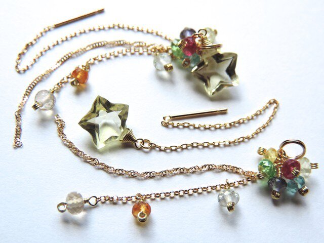 『 Shooting star 』Pierce by K18の画像1枚目