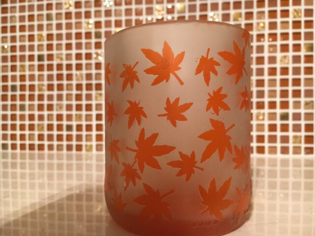 紅葉いっぱいグラスの画像1枚目
