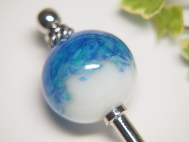 さざ波模様玉のかんざし の画像1枚目