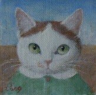 ぶちねこ・ミントグリーン(売約済み)の画像1枚目