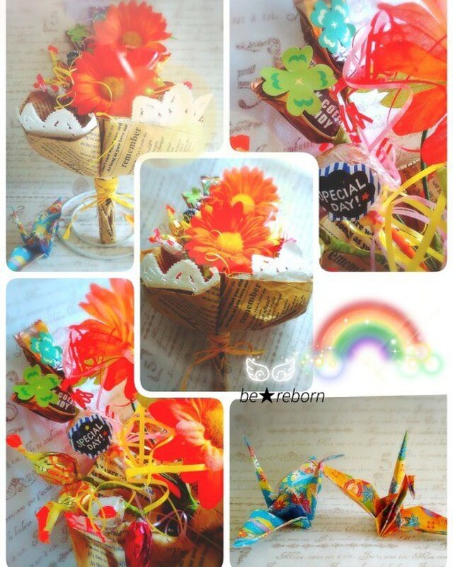 幸せを運ぶお菓子の花束 ブーケ ド ドルチェ ハンドメイドオーダー Iichi ハンドメイド クラフト作品 手仕事品の通販