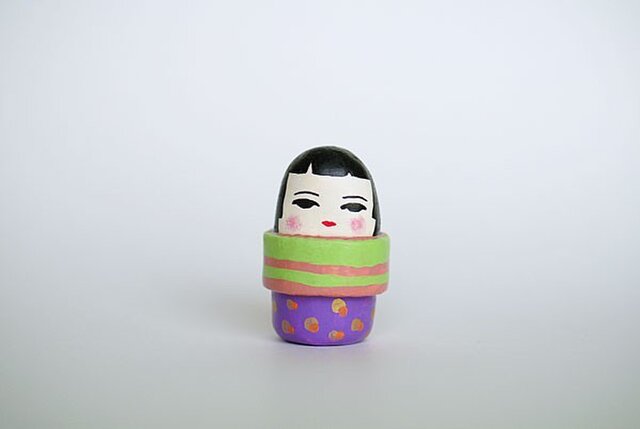 ぐるぐる帯の着物のひと(その4)の画像1枚目