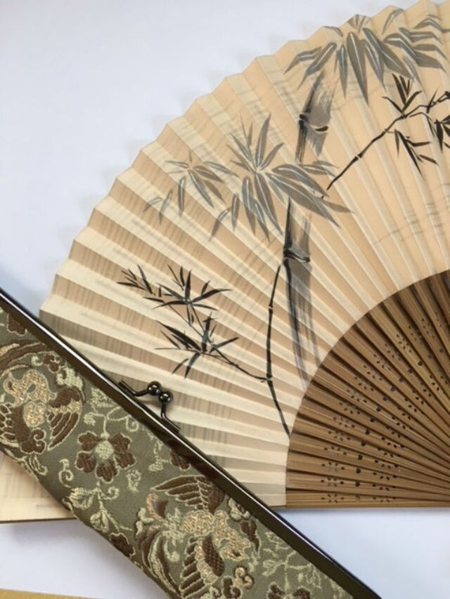がま口扇入れ 帯地鳳凰柄 【値下げしました】の画像1枚目