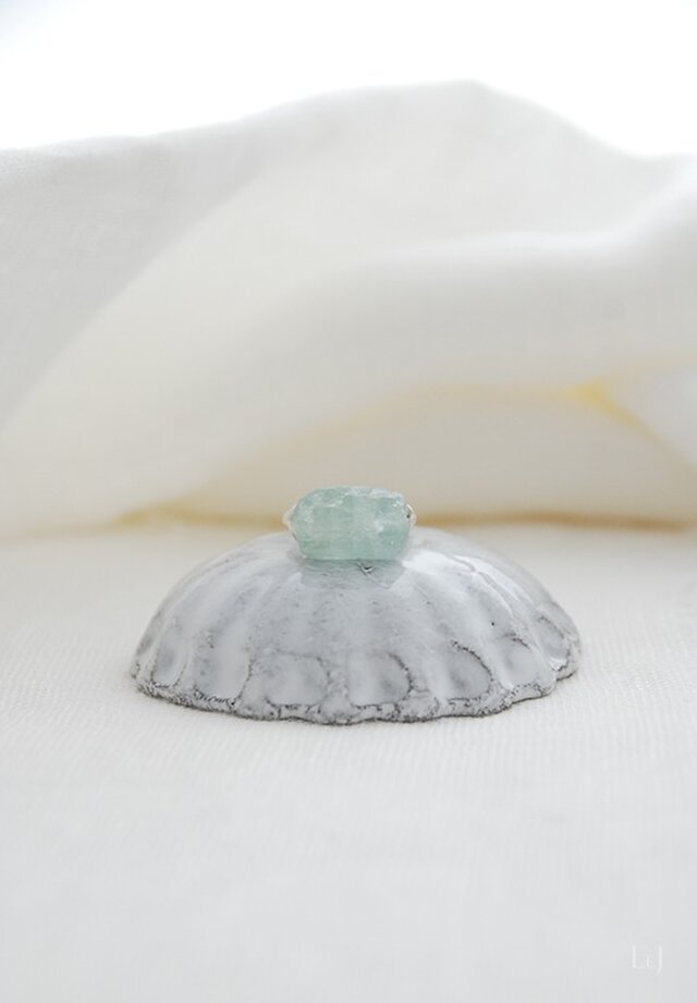 アクアマリンとシルバー925のリング#8号