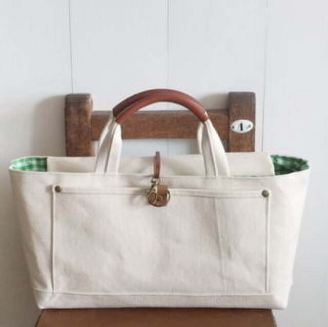 6号帆布の横長BAGの画像1枚目