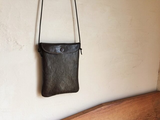 pochette size M / dark brownの画像1枚目