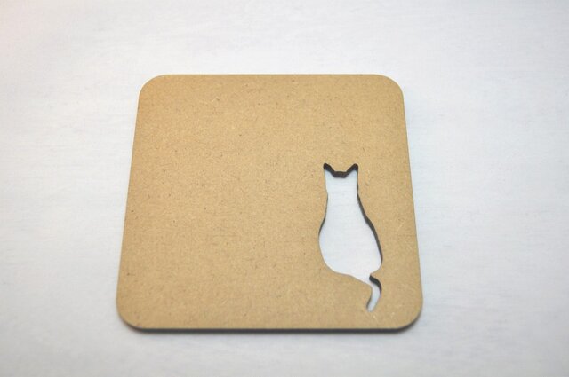~切り抜きコースター~ Cat 後ろ姿の画像1枚目