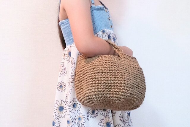 麻バッグ（SS） 麻紐 麻ひも あさひも アースカラー | iichi 日々の