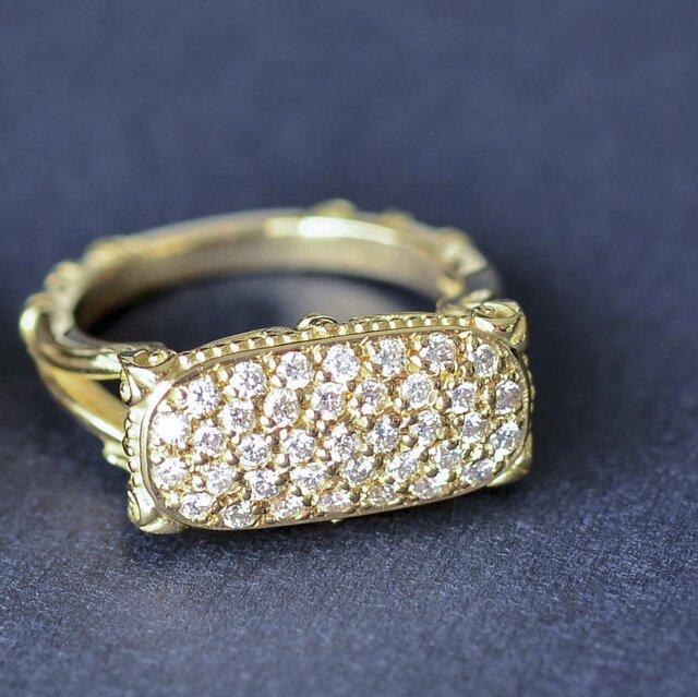 Chaise◇K18YG×Diamond 0.37ctの画像1枚目