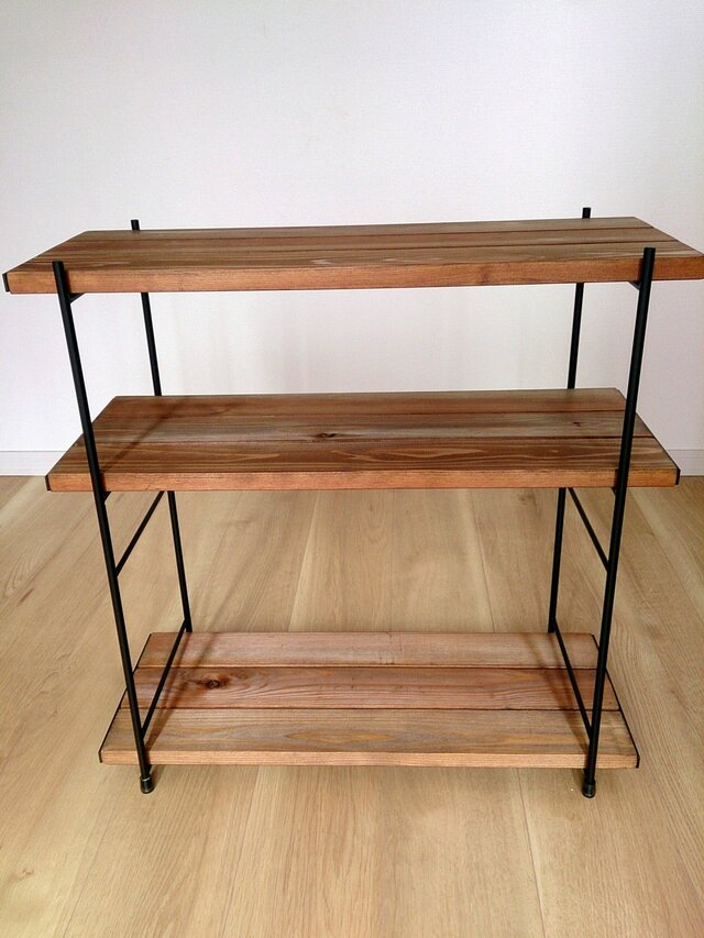 アイアン3段ラック アイアン 3段ラック | iichi 日々の暮らしを心地よくする