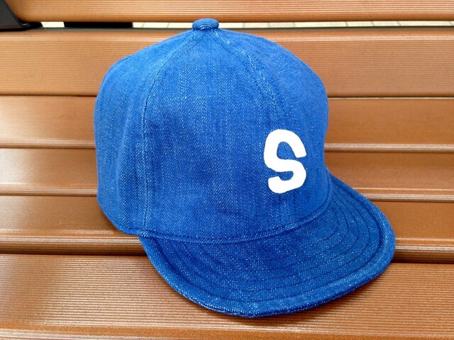 アルファベットキャップ デニム水洗い 『S』の画像1枚目