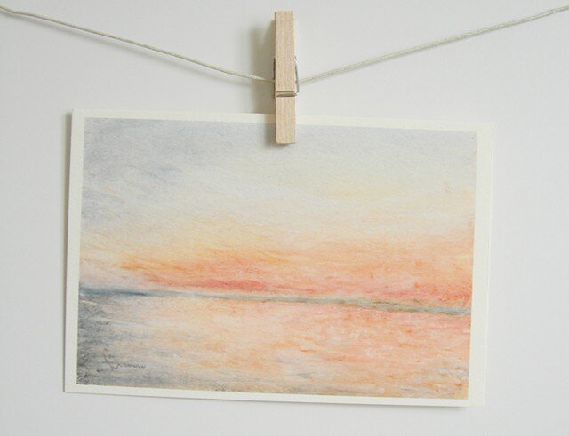 夕暮れの海 / postcard 2枚組の画像1枚目