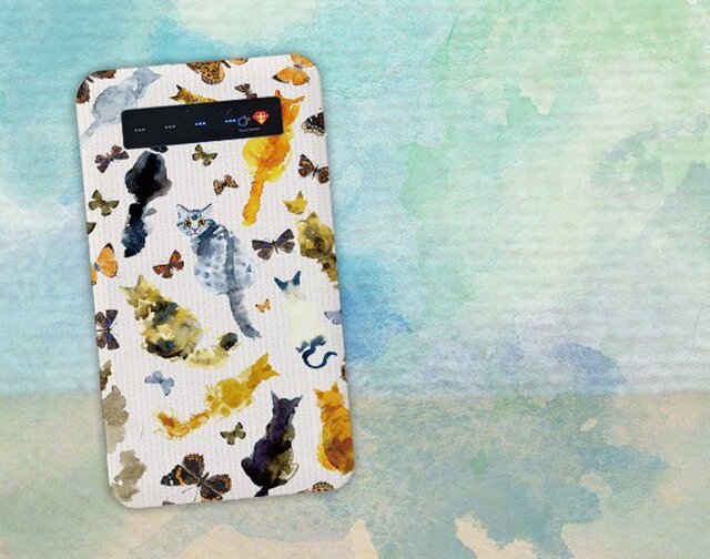 【モバイルバッテリー】猫の背中 for iPhone&Androidの画像1枚目
