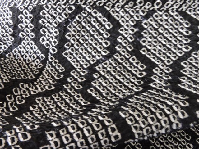 着物リメイク：黒の絞りのキャミワンピ－ス | iichi 日々の