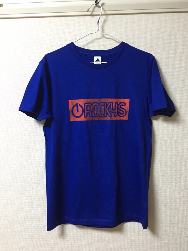【Power on】Rocky's オリジナルTシャツ ブルーの画像1枚目