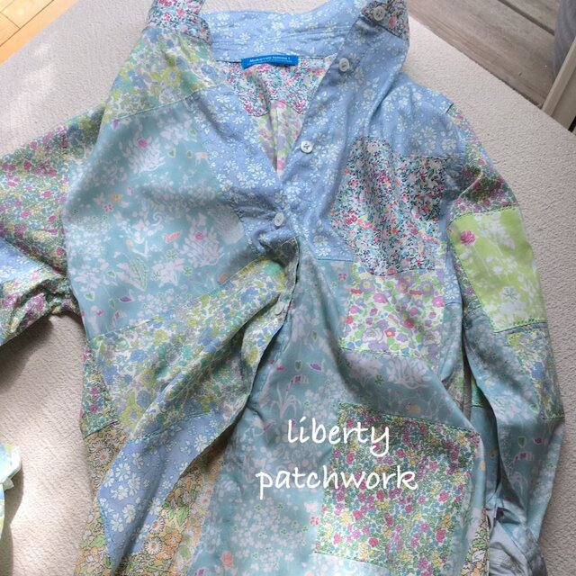 リバティpatchworkシャツg(大人)の画像1枚目