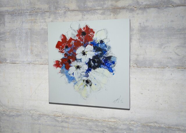 金運★SHIRLEY FELTS 水彩画 花束　大キャンパス 金運☆SHIRLEY FELTS 水彩画 花束 大キャンパス 金運☆SHIRLEY