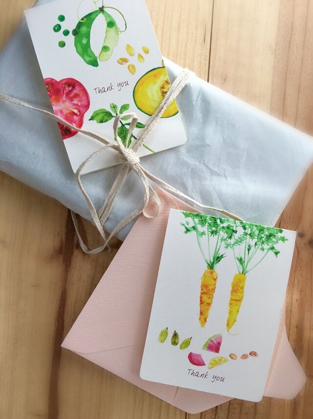 Fresh Vegetables ありがとうのカードの画像1枚目